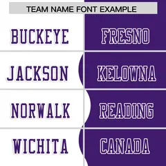 Purple White Split Fashion Mesh Authentic Football Jersey 3