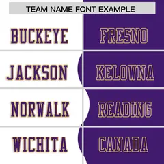 Purple White Split Fashion Mesh Authentic Football Jersey 3