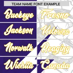 Purple White Split Lightning Pattern Football Jersey 3