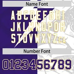 Purple White Split Lightning Pattern Football Jersey 4