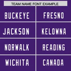 Purple White Square Neckline Football Jersey 3
