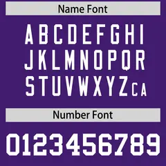 Purple White Square Neckline Football Jersey 4