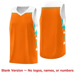 Purple White Star Color Block Two Tone Side Basketball Jersey 6