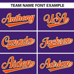Purple White Stripe Raglan Sleeves Authentic Baseball Jersey 3
