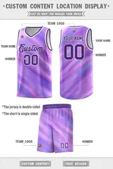 Purple White Tie Dye Sports Basketball Jersey 2
