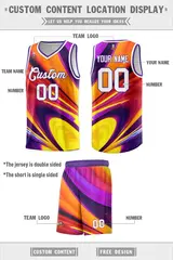 Purple White Tie Dye Sports Basketball Jersey 2