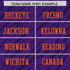 Purple White Tiger Stripe Graffiti Pattern Football Jersey 3