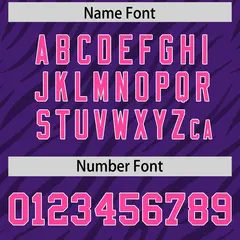 Purple White Tiger Stripe Graffiti Pattern Football Jersey 4