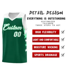 Purple White Two Tone Side Star Color Block Basketball Jersey 2