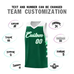 Purple White Two Tone Side Star Color Block Basketball Jersey 4