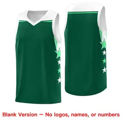 Purple White Two Tone Side Star Color Block Basketball Jersey 6