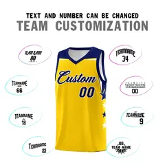 Purple White Two Tone Side Star Color Block Basketball Jersey 4