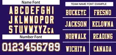 Purple White-Yellow Classic Style Mesh Football Jersey 3