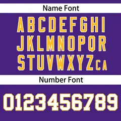 Purple White-Yellow Varsity Full-Zip Raglan Letterman Baseball Jacket 8