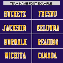 Purple Yellow Color Block Authentic Football Jersey 3