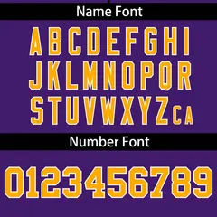 Purple Yellow Gradient Ribbed Authentic Baseball Jersey 15