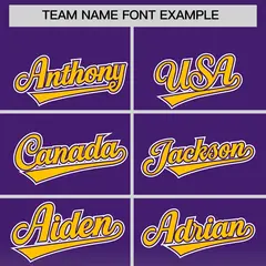 Purple Yellow Gradient Varsity Full-Snap Letterman Jacket Hoodie 5