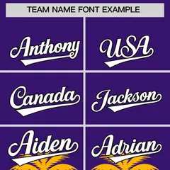 Purple Yellow Graffiti Pattern Bossinia Baseball Jersey 3
