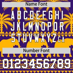 Purple Yellow Graffiti Pattern Bossinia Baseball Jersey 4