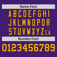 Purple Yellow Raglan Sleeves Round-Neck Hockey Jersey 4