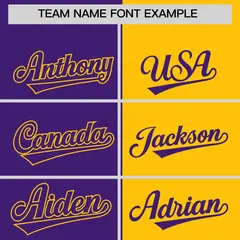 Purple Yellow Split Coconut Tree Design Baseball Jersey 3