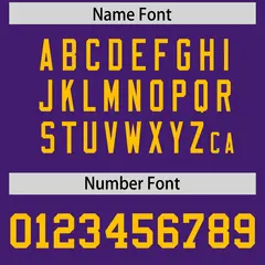 Purple Yellow Square Neckline Football Jersey 4