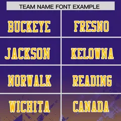 Purple Yellow Star Gradient Flag Football Jersey 3