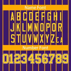 Purple Yellow Stripe Full Button Baseball Jersey 4