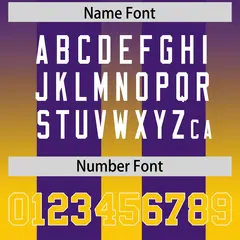 Purple Yellow Vertical Gradient Stripe Football Jersey 4
