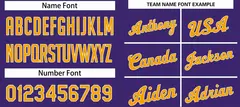 Purple Yellow-White Classic Sets Basketball Uniform Jersey 4