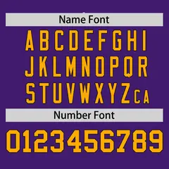 Purple Yellow-White Raglan Sleeves V-Neck Hockey Jersey 4