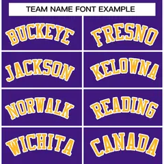Purple Yellow White Raglan Varsity Full-Snap Letterman Jacket 5