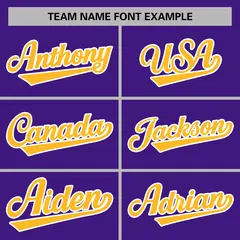 Purple Yellow White Raglan Varsity Full-Snap Letterman Jacket 5
