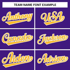 Purple Yellow White Raglan Varsity Full-Snap Letterman Jacket 5