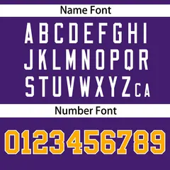 Purple Yellow-White Side Two-Tone Authentic Baseball Jersey 4