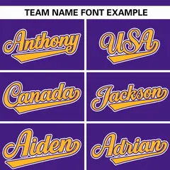 Purple Yellow-White Street Graffiti Full-Zip Letterman Jacket 5