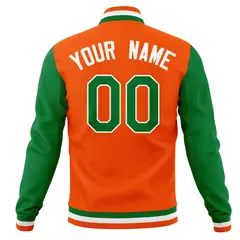 Raglan Sleeves Full-Snap Varsity Letterman Baseball Jacket 38