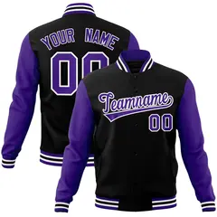 Raglan Sleeves Varsity Baseball Jacket 71