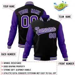 Raglan Sleeves Varsity Baseball Jacket 74