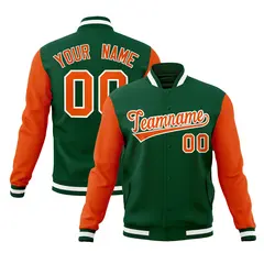 Raglan Sleeves Varsity Baseball Jacket 8
