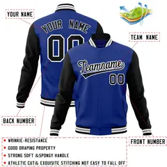 Raglan Sleeves Varsity Letterman Baseball Jacket 16