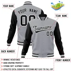 Raglan Sleeves Varsity Letterman Baseball Jacket 23