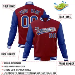 Raglan Sleeves Varsity Letterman Baseball Jacket 44