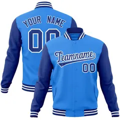 Raglan Sleeves Varsity Letterman Baseball Jacket 8