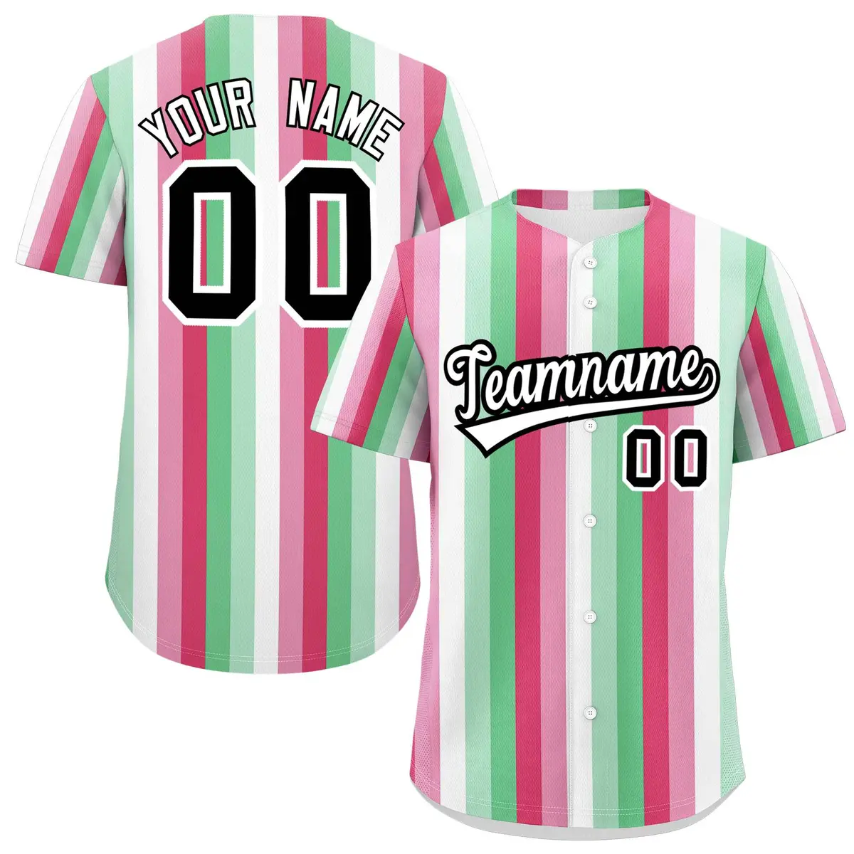 Rainbow Abrosexual Pride Month Color Block Baseball Jersey