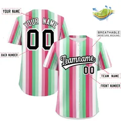 Rainbow Abrosexual Pride Month Color Block Baseball Jersey 2