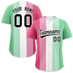 Rainbow Abrosexual Pride Month Color Block Baseball Jersey 1