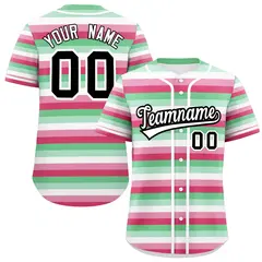 Rainbow Abrosexual Pride Month Color Block Baseball Jersey 1
