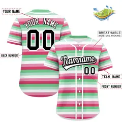 Rainbow Abrosexual Pride Month Color Block Baseball Jersey 2