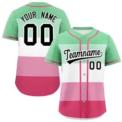 Rainbow Abrosexual Pride Month Color Block Baseball Jersey 1